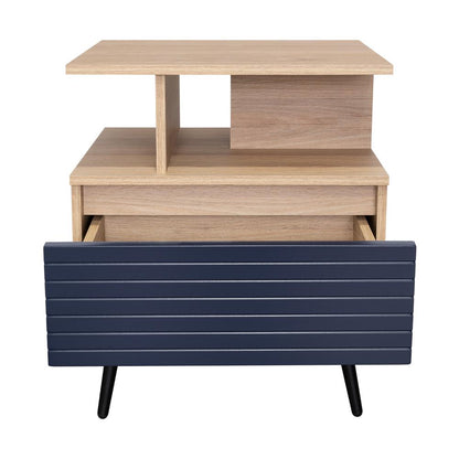 Nochero Novisa 1Cajon  Rovere Azul Navy