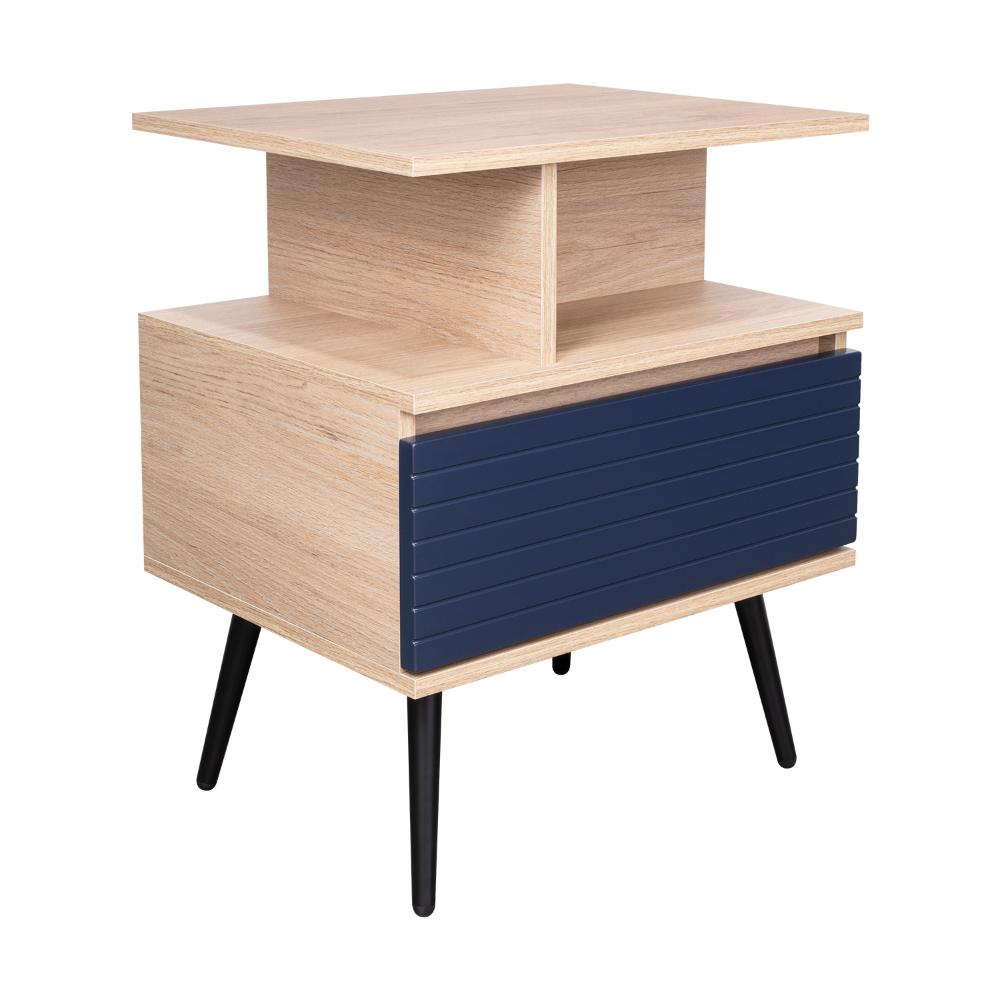 Nochero Novisa 1Cajon  Rovere Azul Navy