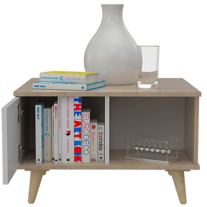 Mesa De Centro Topacio Rovere Y Blanco