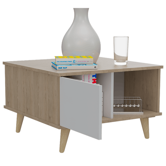 Mesa De Centro Topacio Rovere Y Blanco