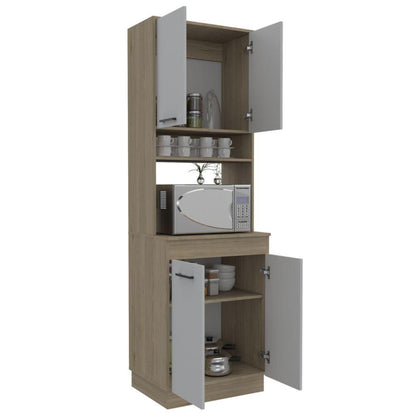 Modulo Microondas Galichia Rovere Y Blanco