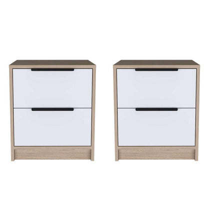 Mesa De Noche Kaia X2 Und (1C) Rovere+Bl