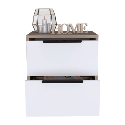 Mesa De Noche Kaia X2 Und (1C) Rovere+Bl