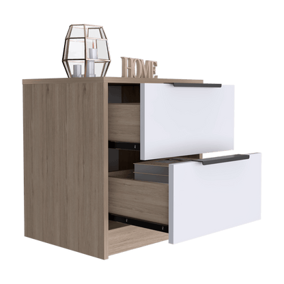 Mesa De Noche Kaia X2 Und (1C) Rovere+Bl