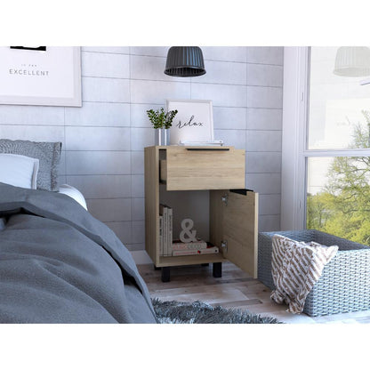 Velador Okria Z 41  Rovere + Blanco