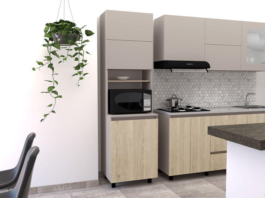 Modulo Microondas Zomira Cocoa Y Rovere