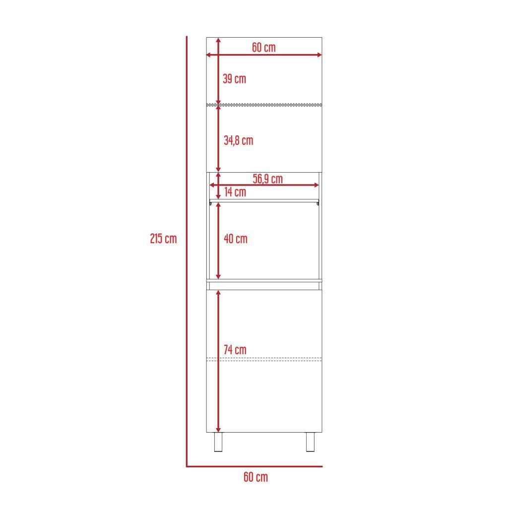 Modulo Microondas Zomira Cocoa Y Rovere