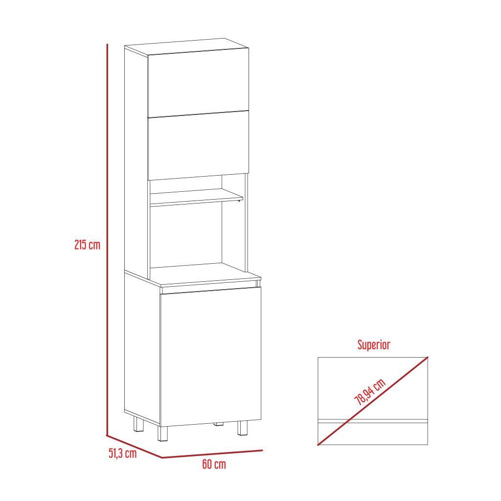 Modulo Microondas Zomira Cocoa Y Rovere