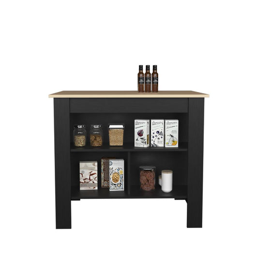 Barra De Cocina Serima Rovere Y Wengue