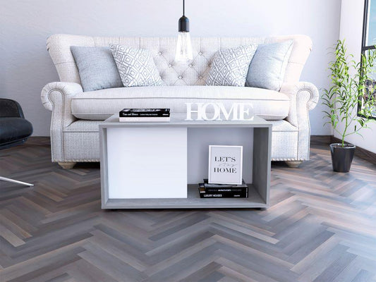 Mesa De Centro Tylvar Gris Y Blanco