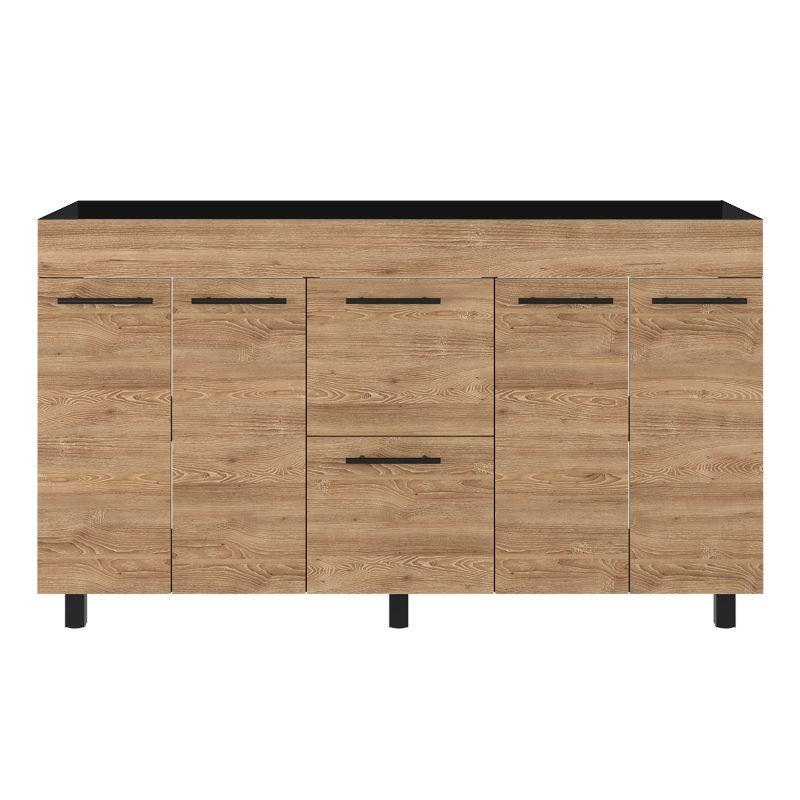 Gabinete Inferior Gucci Miel Y Wengue 150 Cm