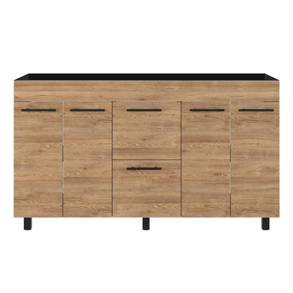 Gabinete Inferior Gucci Miel Y Wengue 150 Cm