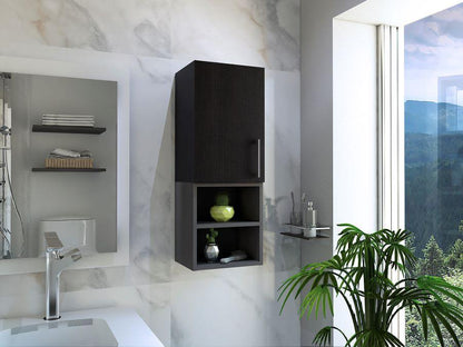 Mueble Auxiliar De Baño Norvia  Wengue + Plomo