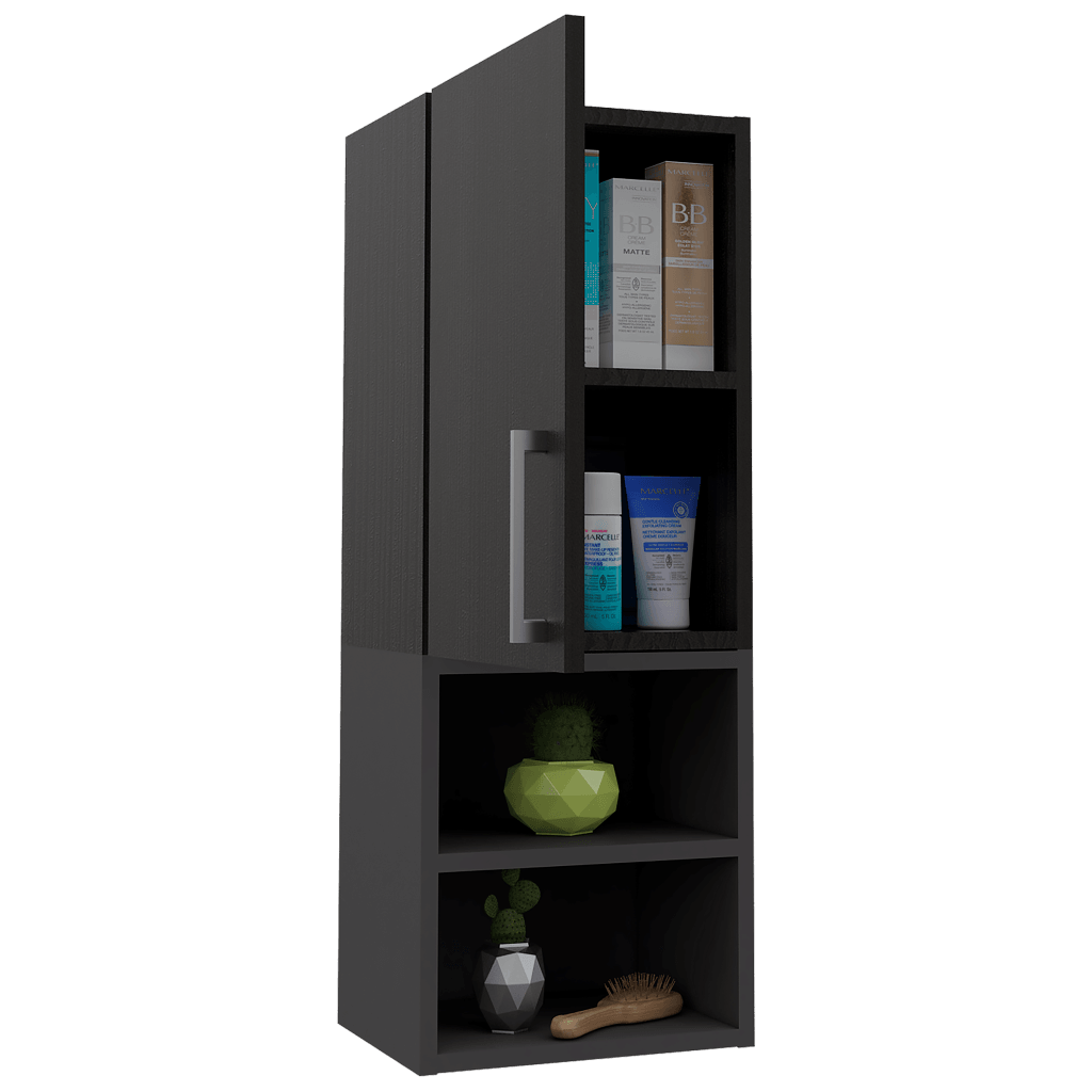 Mueble Auxiliar De Baño Norvia  Wengue + Plomo
