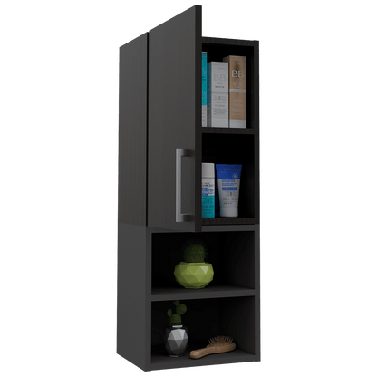 Mueble Auxiliar De Baño Norvia  Wengue + Plomo