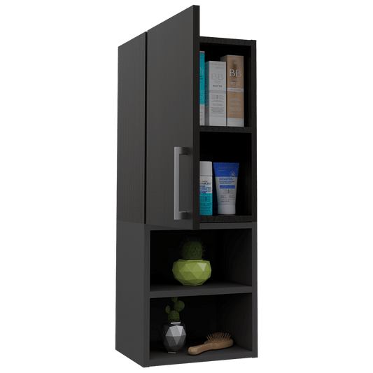 Mueble Auxiliar De Baño Norvia  Wengue + Plomo