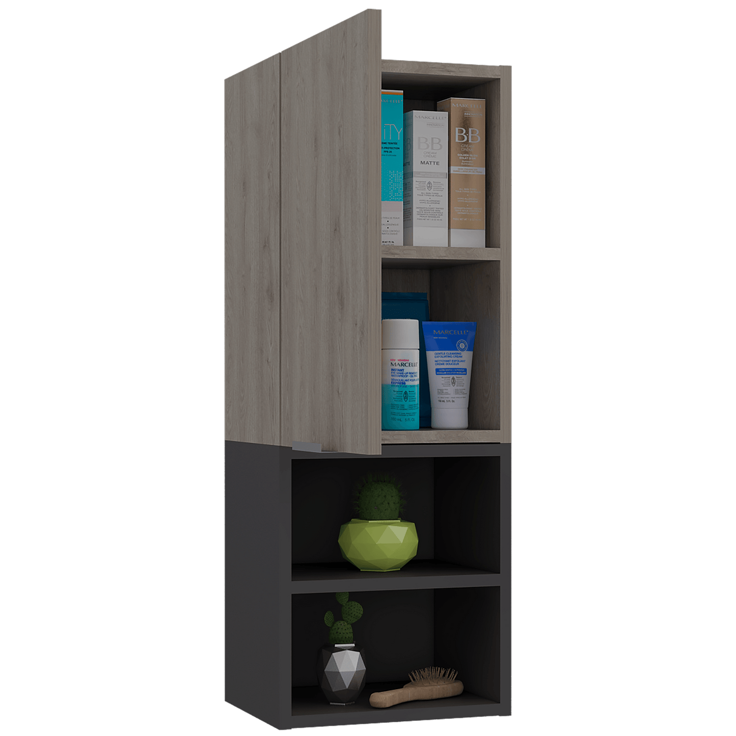 Gabinete De Baño Julias Ceniza Plata