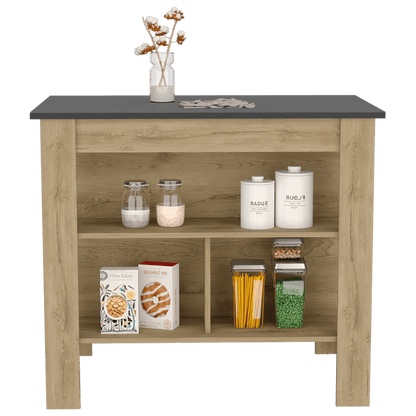 Barra De Cocina Serima Macadamia Y Wengue
