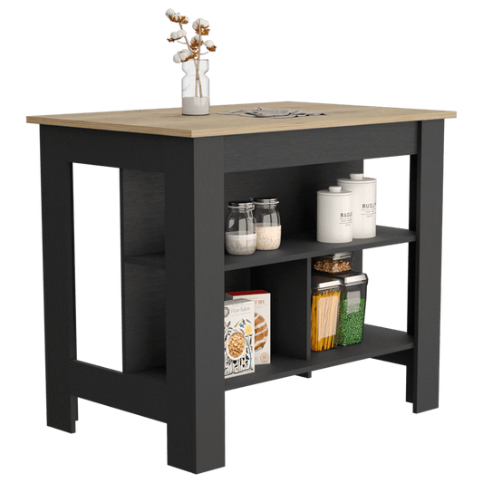 Barra De Cocina Serima Wengue Y Macadamia M