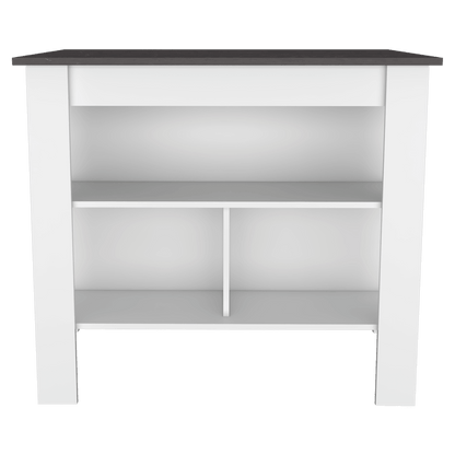 Barra De Cocina Serima Blanco  Y Gris Claro