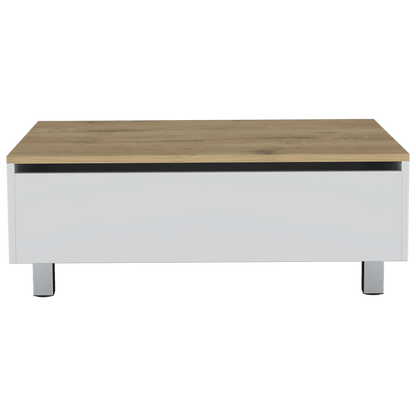 Mesa De Centro Yuniva (1C) Blanco Mqz+Macadamia 297.5X80X54.5 Cm