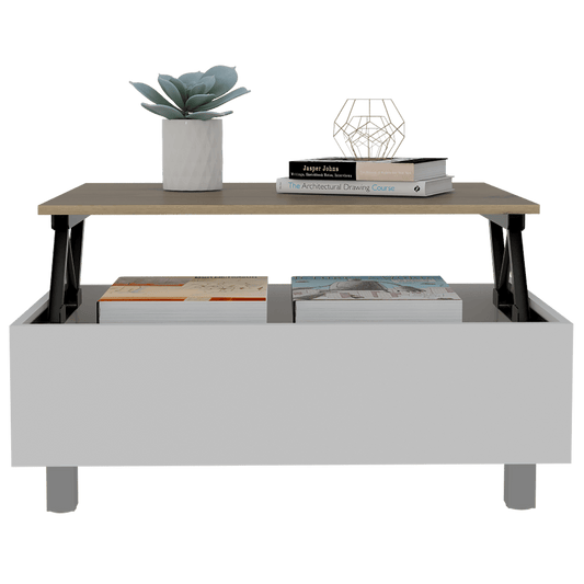 Mesa De Centro Yuniva Lift Top Coffee Table Blanco