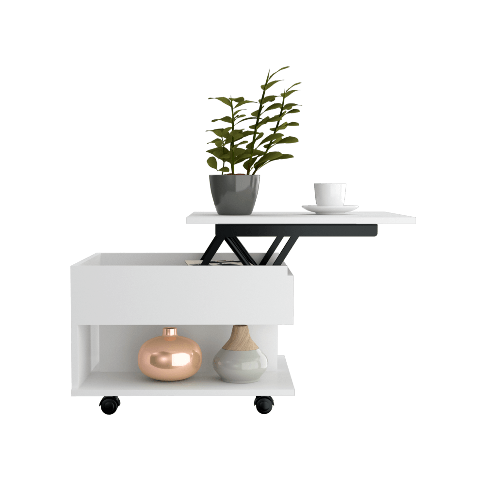 Mesa De Centro Arelva Lift Top Blanco