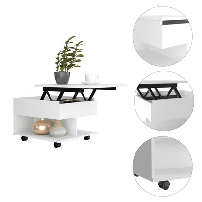 Mesa De Centro Arelva Lift Top Blanco