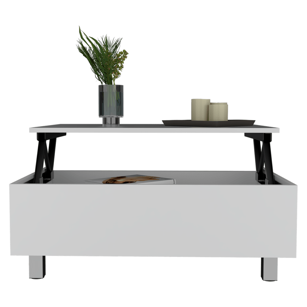Mesa De Centro Yuniva Lift Top Coffee Table (1C) White Mqz