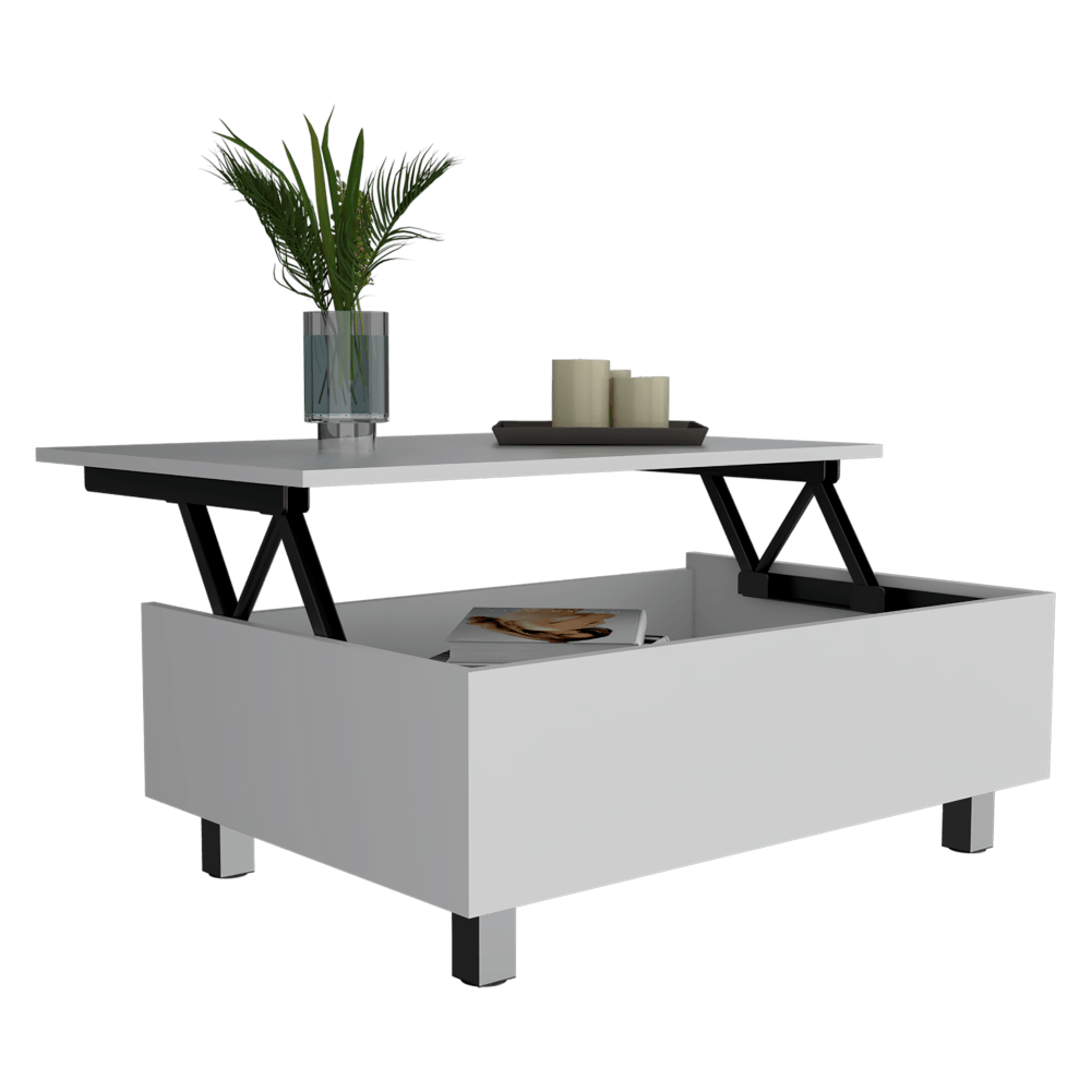Mesa De Centro Yuniva Lift Top Coffee Table (1C) White Mqz