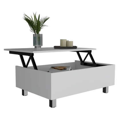 Mesa De Centro Yuniva Lift Top Coffee Table (1C) White Mqz