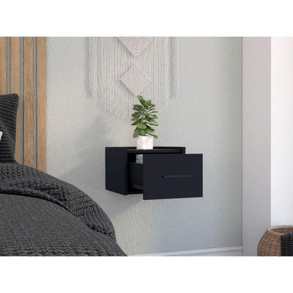 Mesa De Noche Flotante Boria Wengue