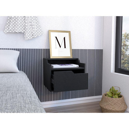 Mesa De Noche Flotante Vureya Wengue