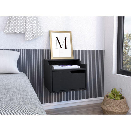 Mesa De Noche Flotante Vureya Wengue