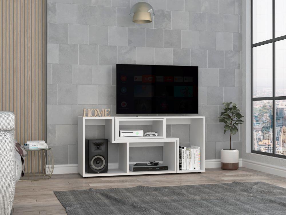 Mesa Para Tv Veluna Blanco Para Tv De 50"