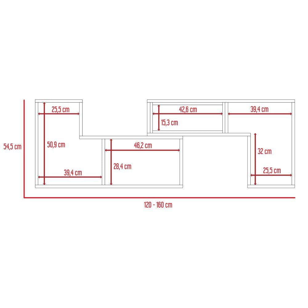 Mesa Para Tv Veluna Blanco Para Tv De 50"
