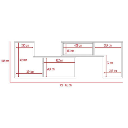Mesa Para Tv Veluna Blanco Para Tv De 50"