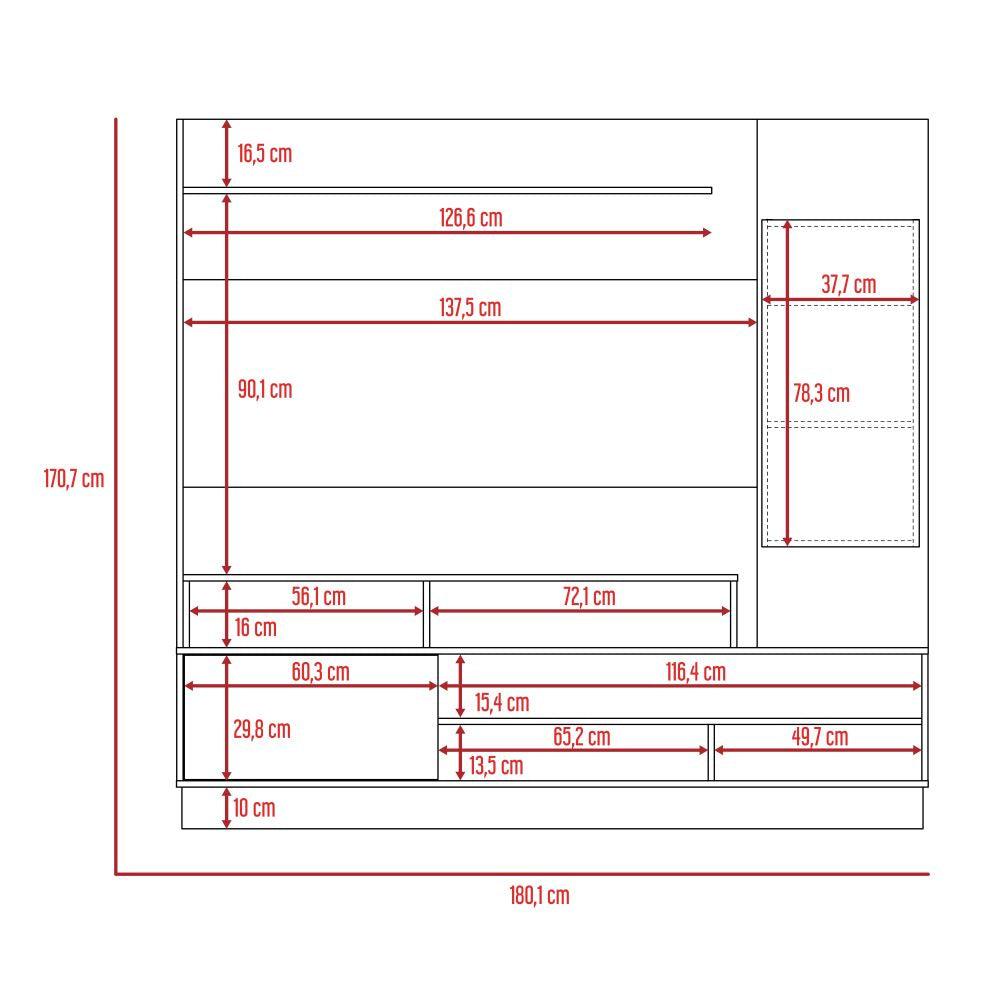 Mesa Para Tv Bahia Duna Y Plomo Para Tv De 60"