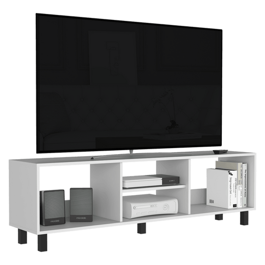 Rack Para Tv Lureon 160  Blanco Hasta 70"