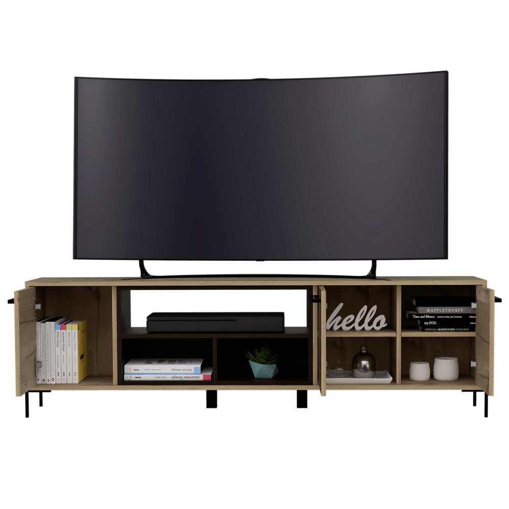 Rack Para Tv Zalune  Duna Wengue Para Tv De 65"