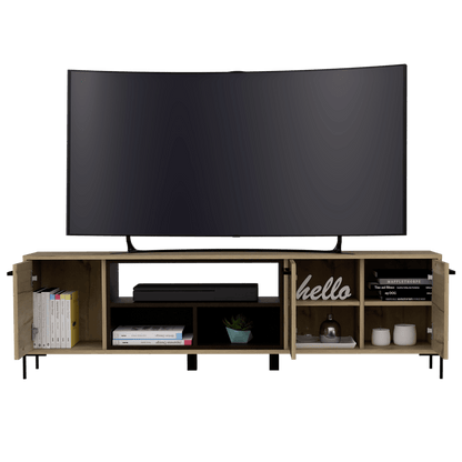 Rack Para Tv Zalune  Duna Wengue Para Tv De 65"