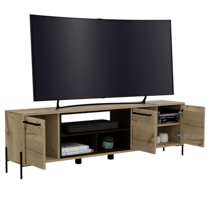 Rack Para Tv Zalune  Duna Wengue Para Tv De 65"