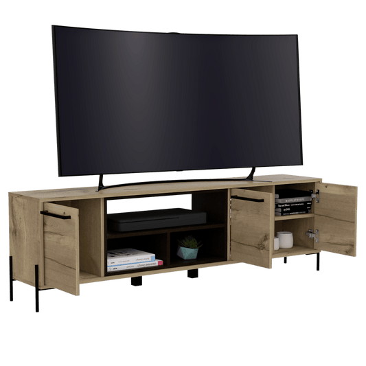 Rack Para Tv Zalune  Duna Wengue Para Tv De 65"