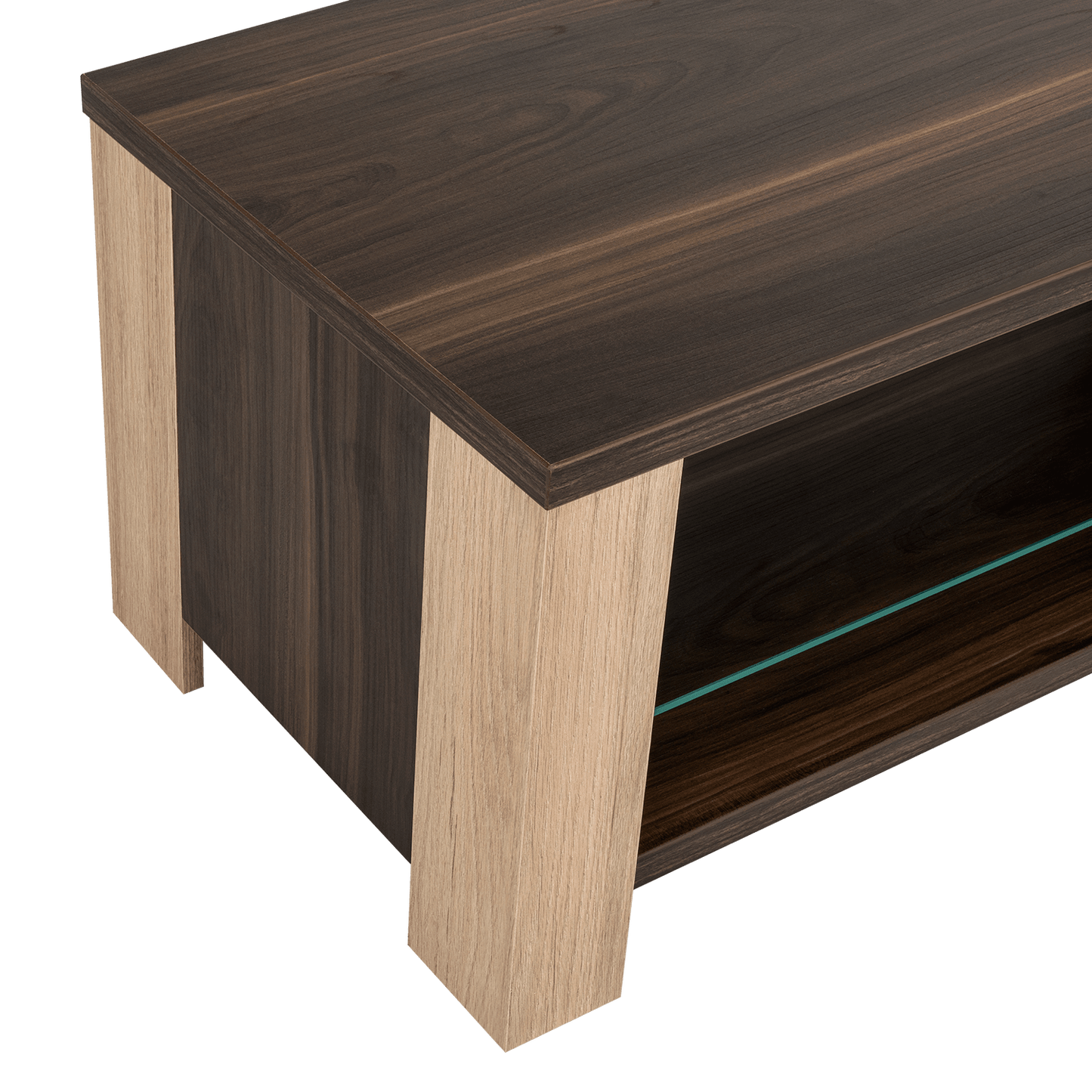 Mesa De Centro Thinka  Habano  Y Rovere
