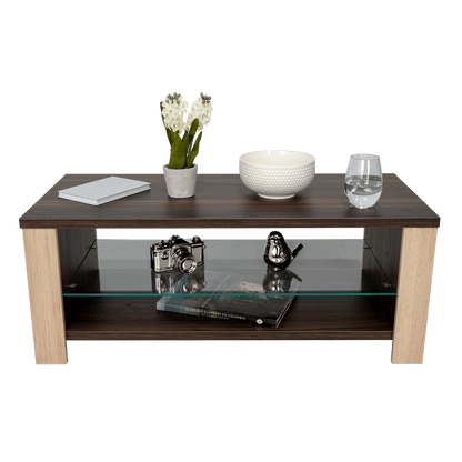 Mesa De Centro Thinka  Habano  Y Rovere