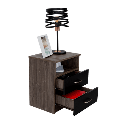 Mesa De Noche Shelf  Siena + Wengue