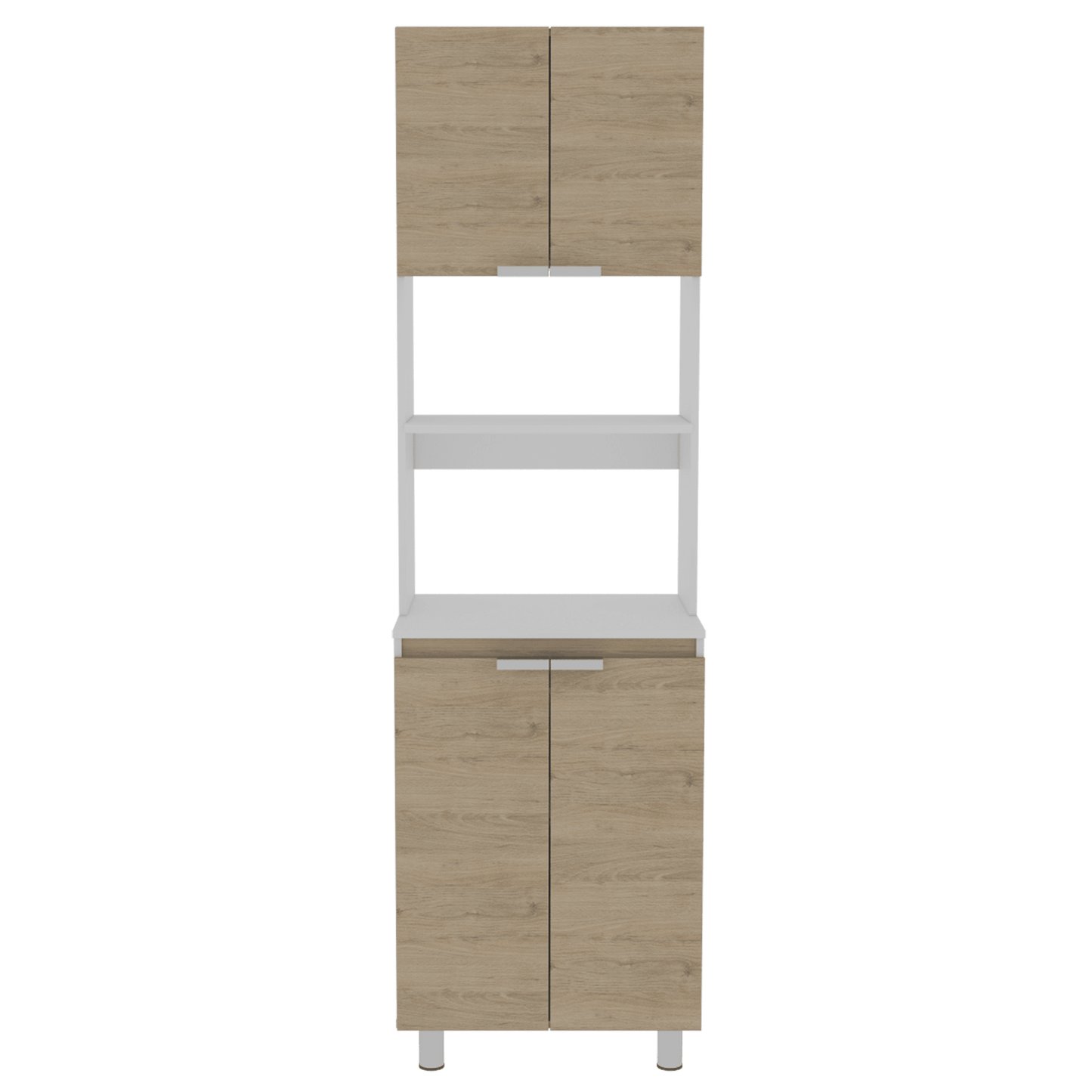Módulo Microondas Nimora Rovere Beige Y Blanco