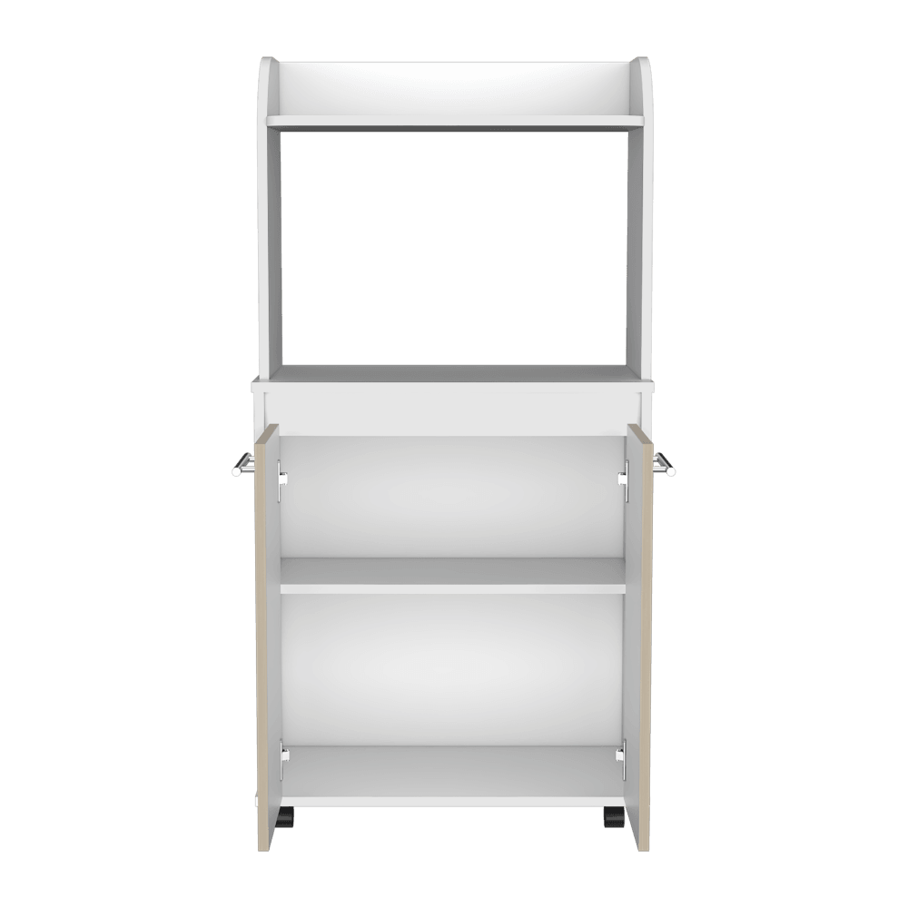 Módulo Microondas Treinth Rovere Y Blanco