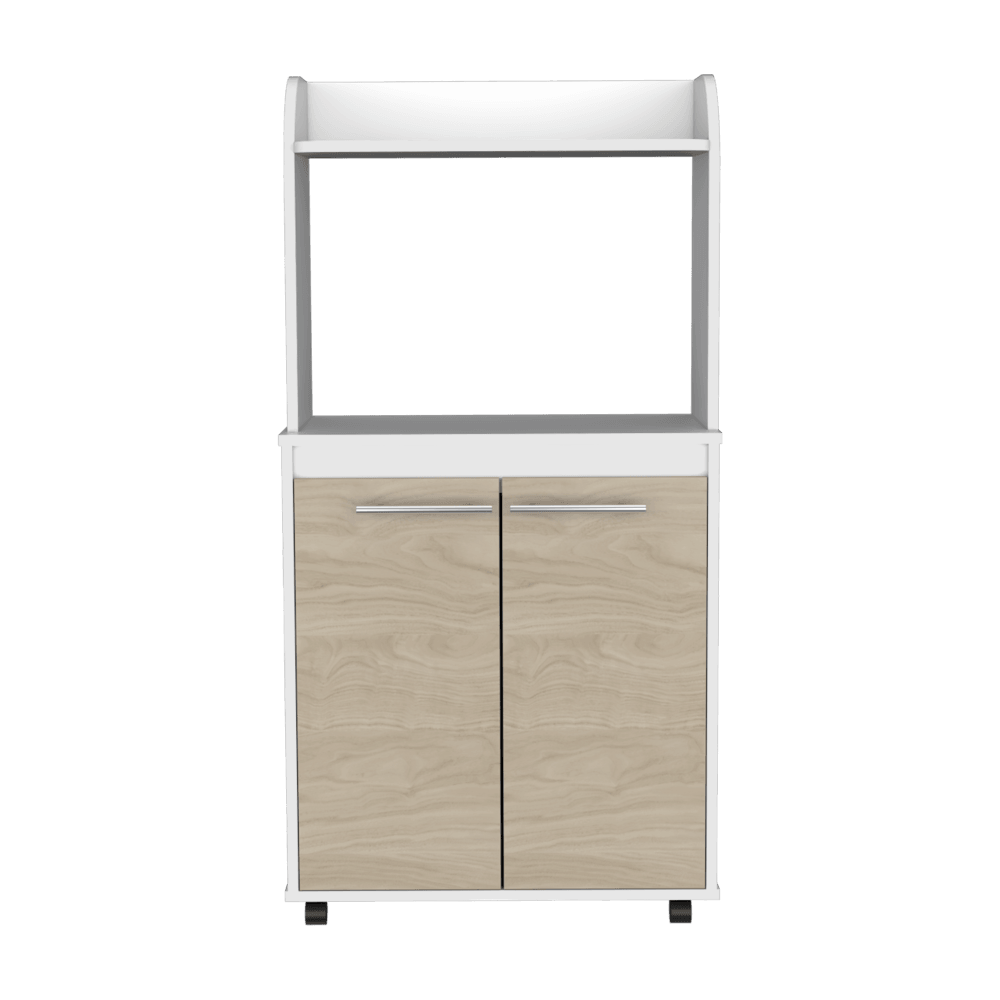 Módulo Microondas Treinth Rovere Y Blanco