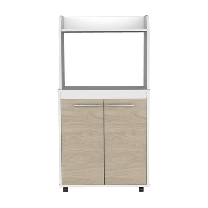 Módulo Microondas Treinth Rovere Y Blanco